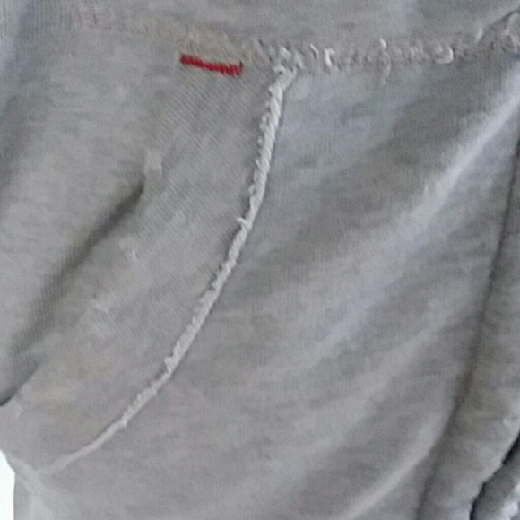 AE American Eagle Hoodie Gray Distressed - Picture 4 of 9